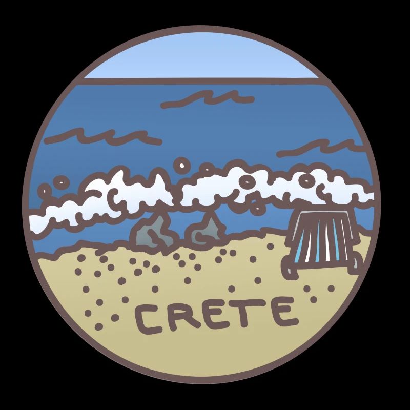 Crete - Greece Illustration