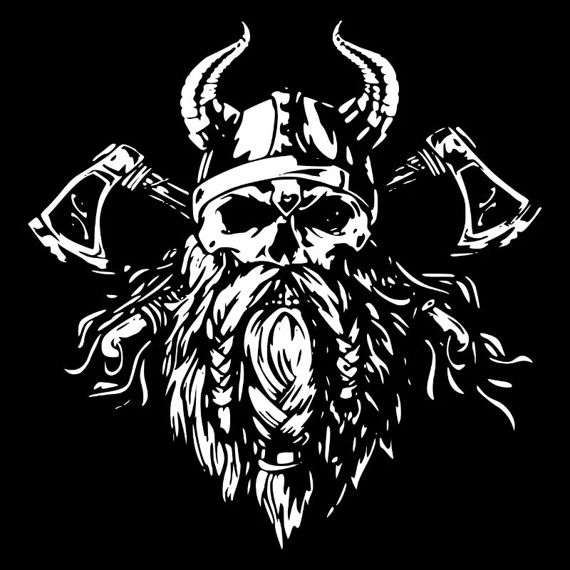 Viking Skull - Haches
