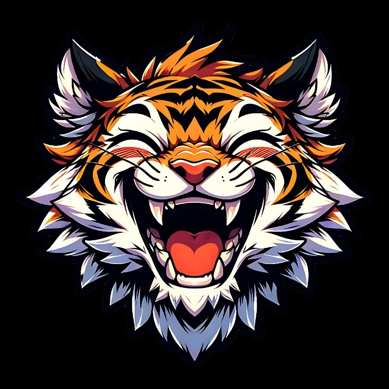 Bébé tigre rieur