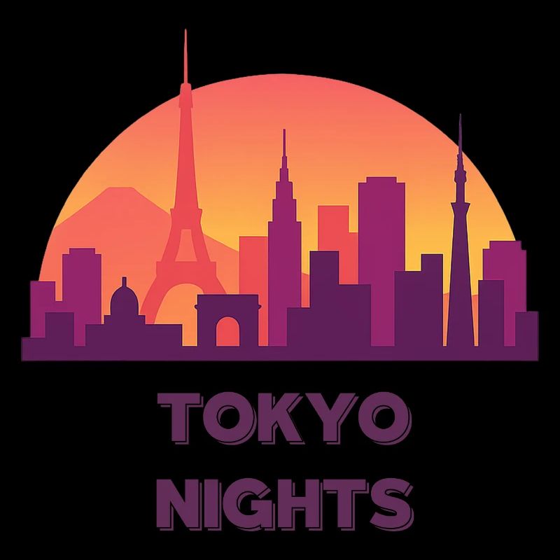 Tokyo Sunset Nights Skyline