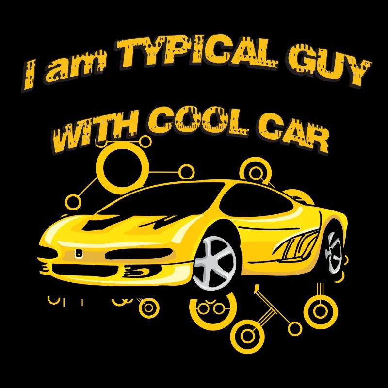 Je suis gars typique avec voiture cool