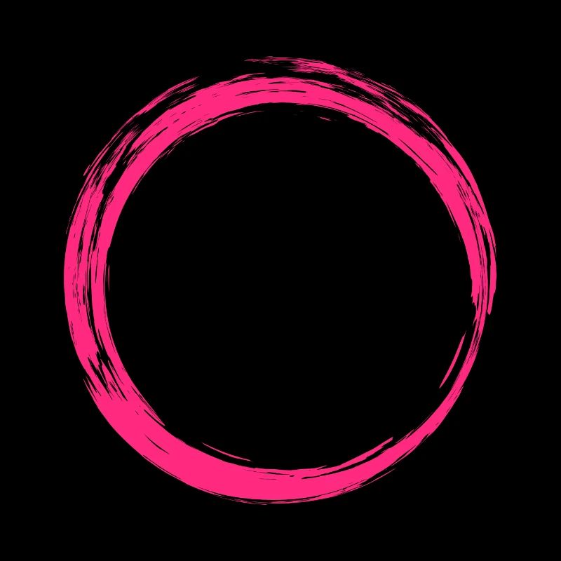 Circle Symbol Design Pink