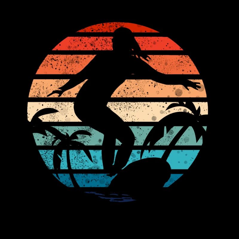 Surfer Girl Coucher de soleil