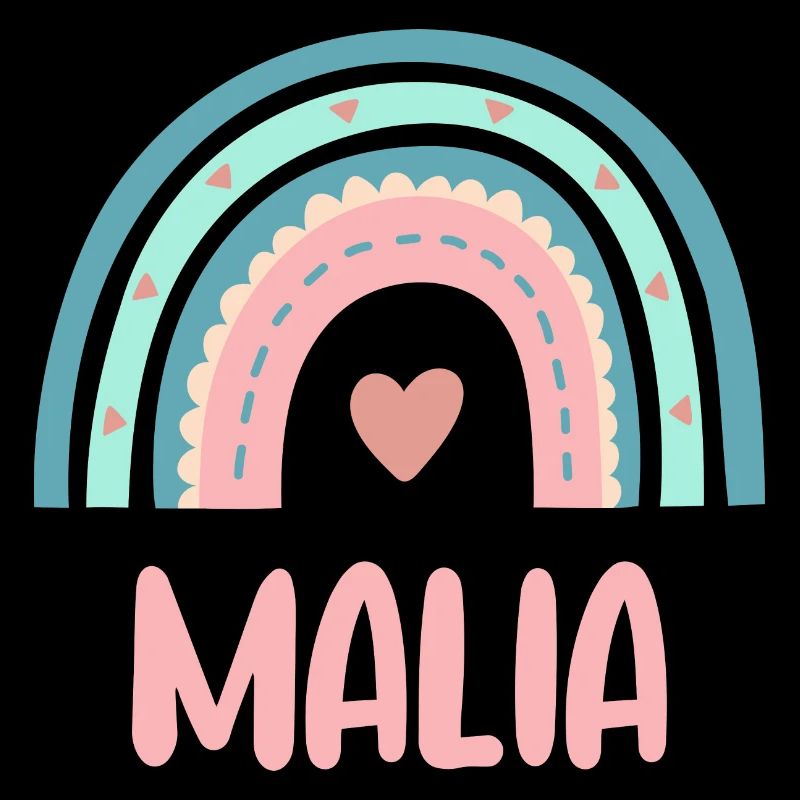 Malia Name Rainbow Baby