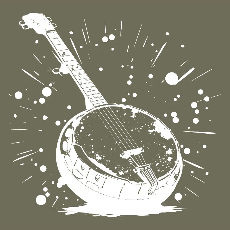 Cartoon Banjo
