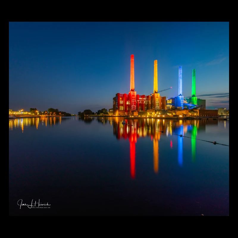 Kraftwerk bunt Wolfsburg