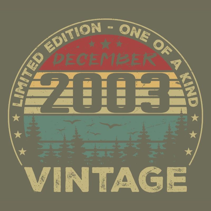 Dezember 2003 Retro Vintage Geburtstagsgeschenk