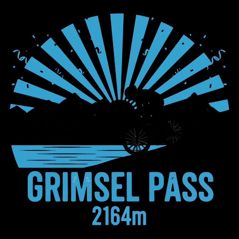 Grimselpass Schweizer Alpen Radfahren Bergkunst