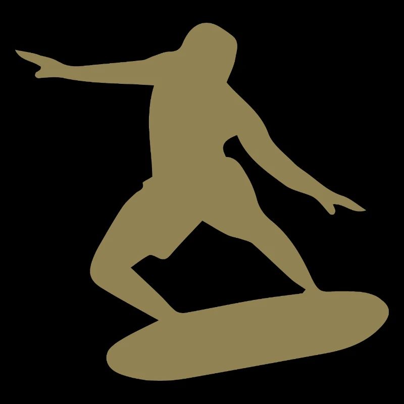 Silhouette de surfeur Surf Minimaliste
