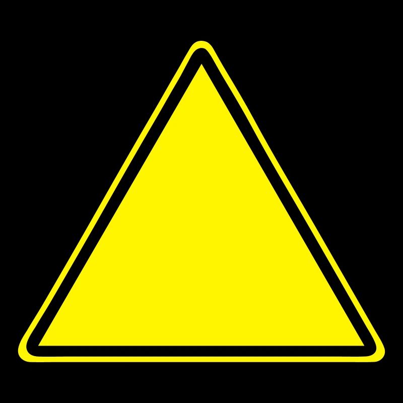 Warnschild Blanko