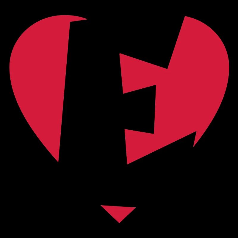 I love E - Herz E - Buchstabe E