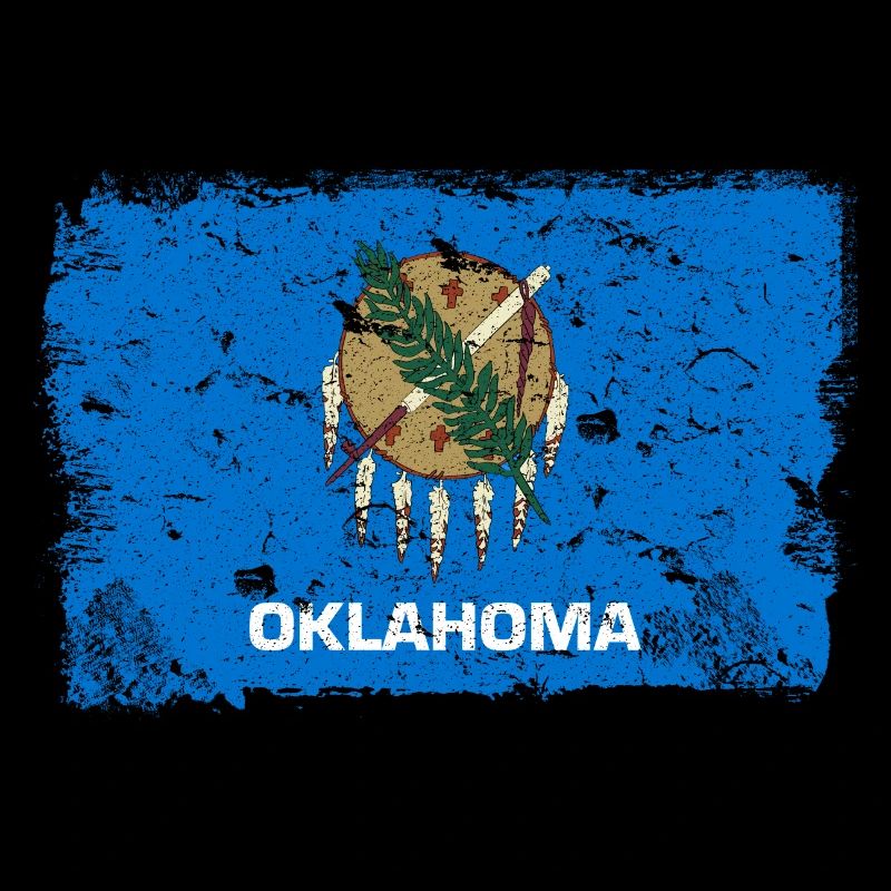 Oklahoma Drapeau Vintage