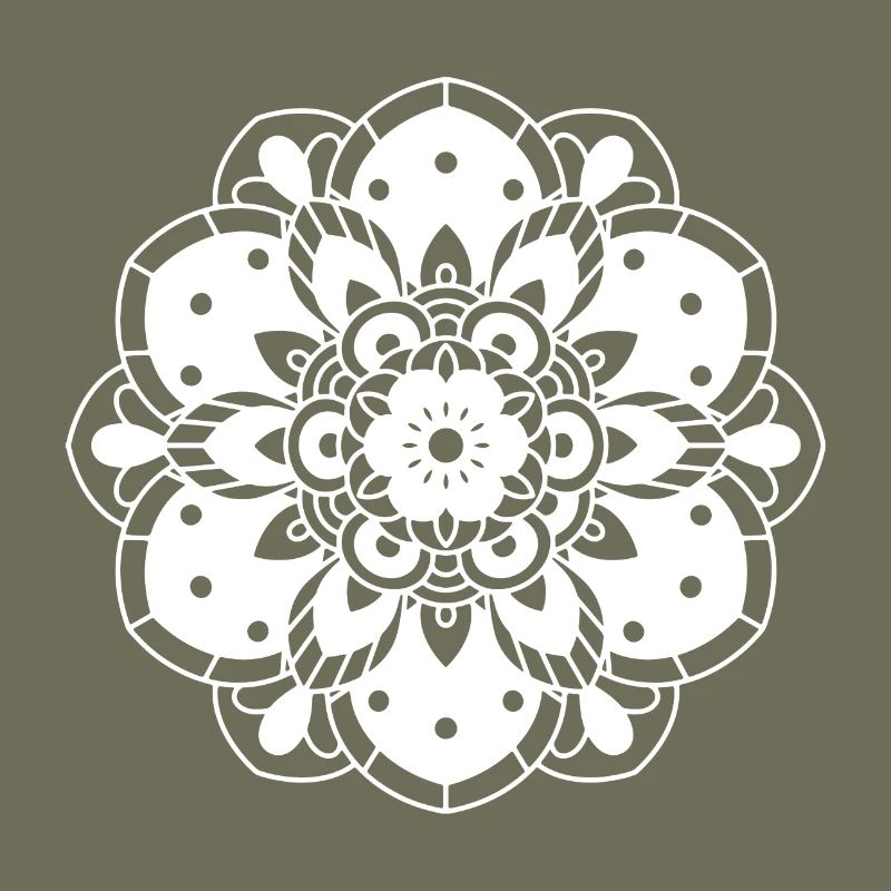 Patterned flower in white gift