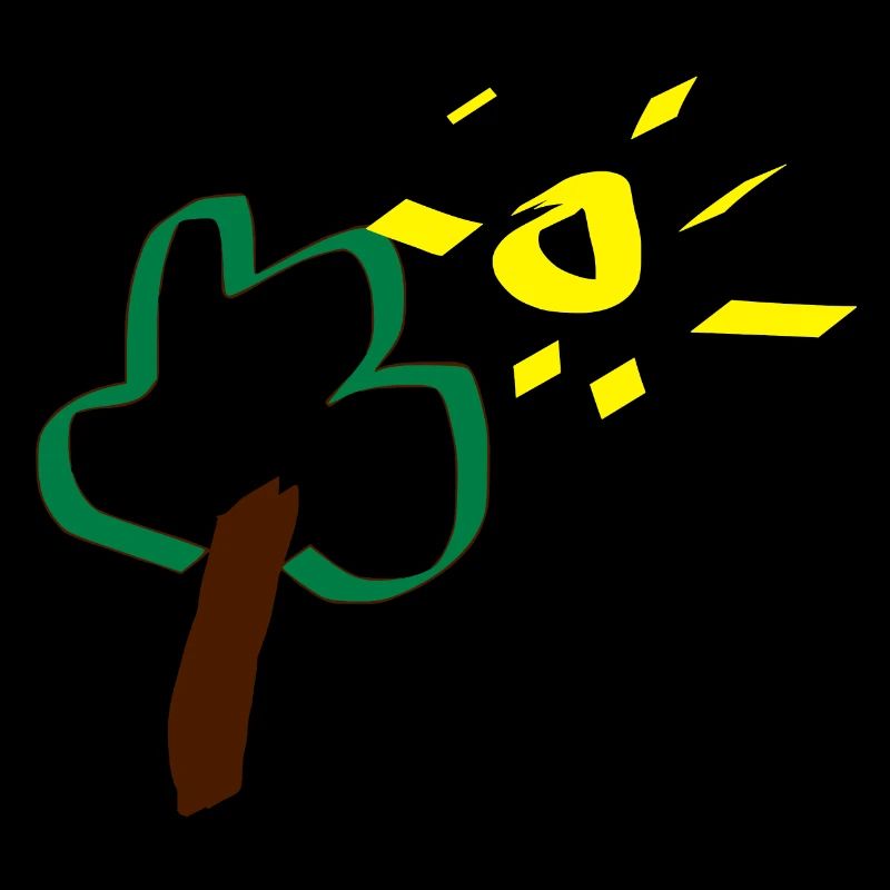 arbre soleil dessin cadeau bébé