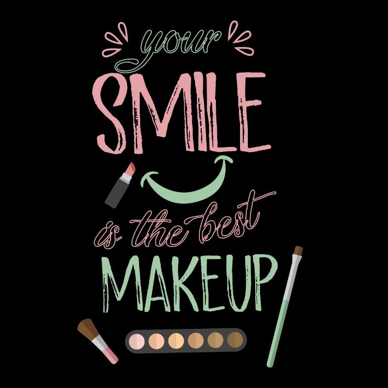 Le rire est la meilleure beauté de beauté de maquillage