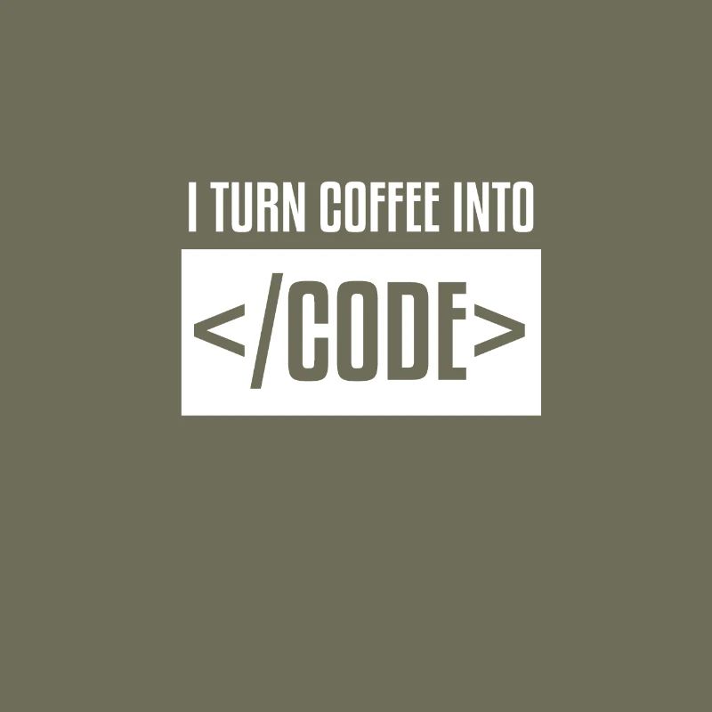 I turn coffee into code WHITE Ordinateur T-shirt