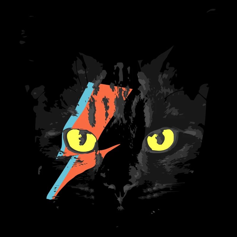 Chat chaton miaou noir mignon idée cadeau
