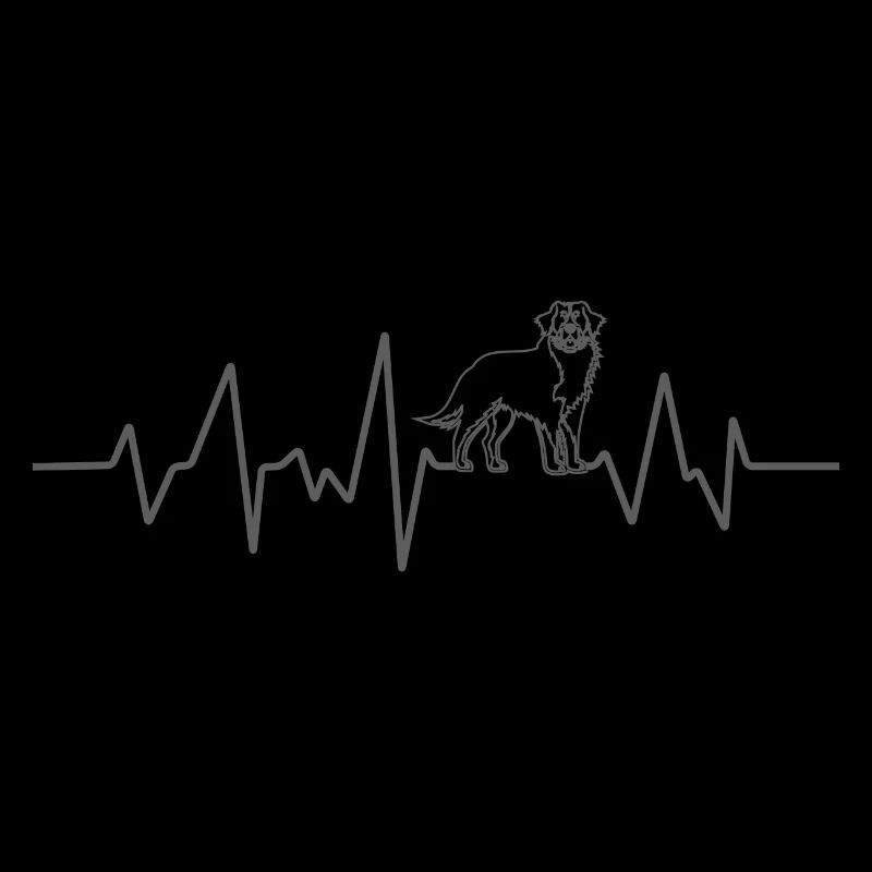 Heartbeat Bernese Mountain Dog gift idea pulse