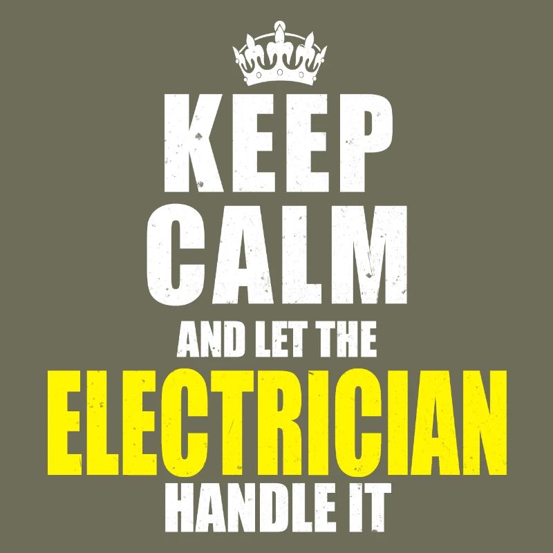 Elektriker Keep calm Sprueche Spruch Geschenk