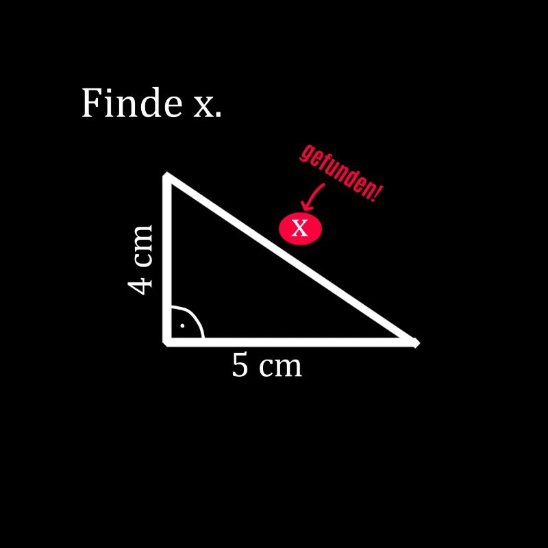 Finde x Mathe Dreieck