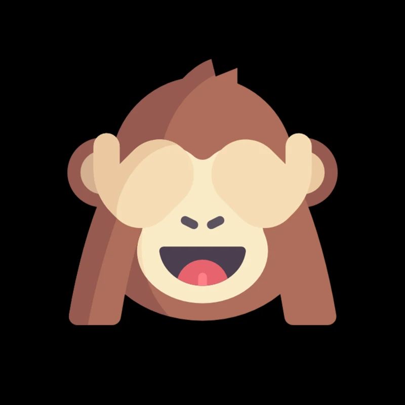 émoticône de singe mignon