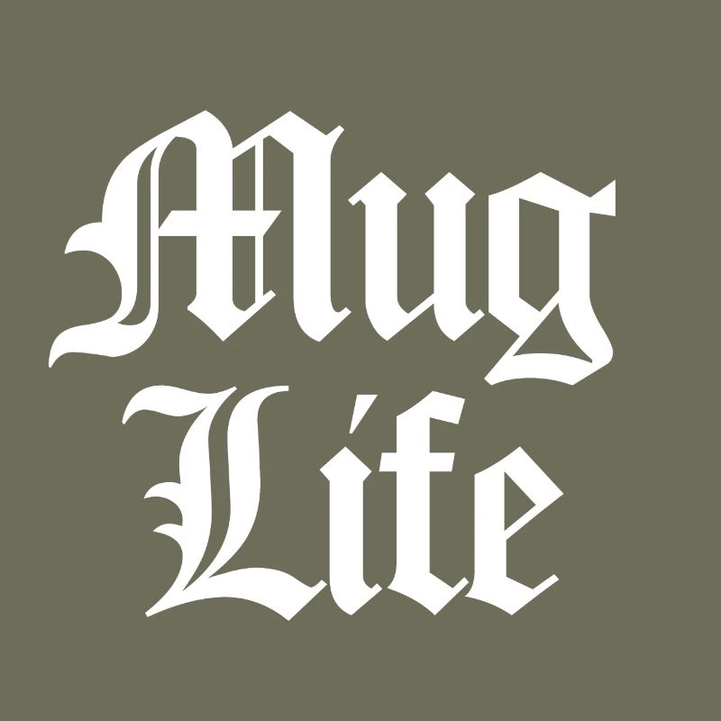 Mug Life (Pun) blanc