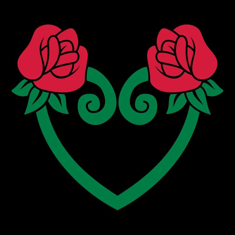 Coeur de fleur de rose 3c