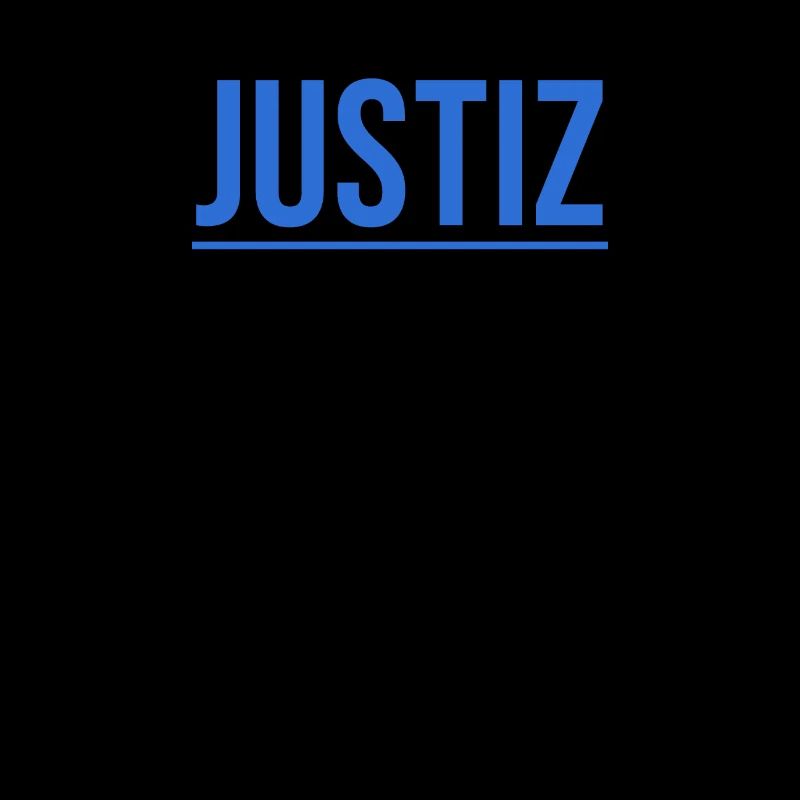 Einfaches dunkles Justiz Shirt Geschenkidee