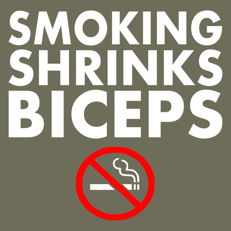 Smoking shrinks the biceps