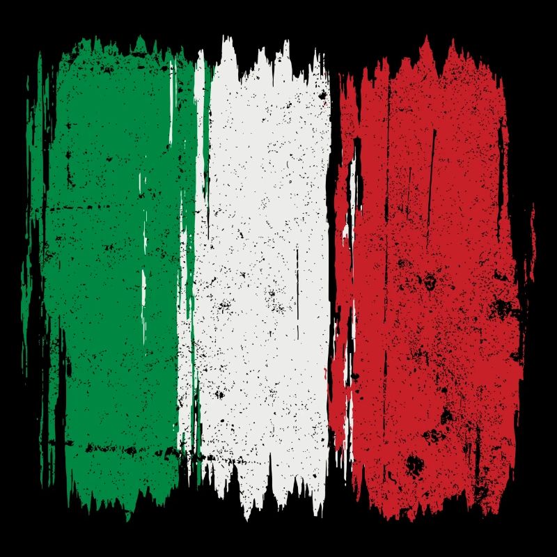 Italian Flag Brush Stroke