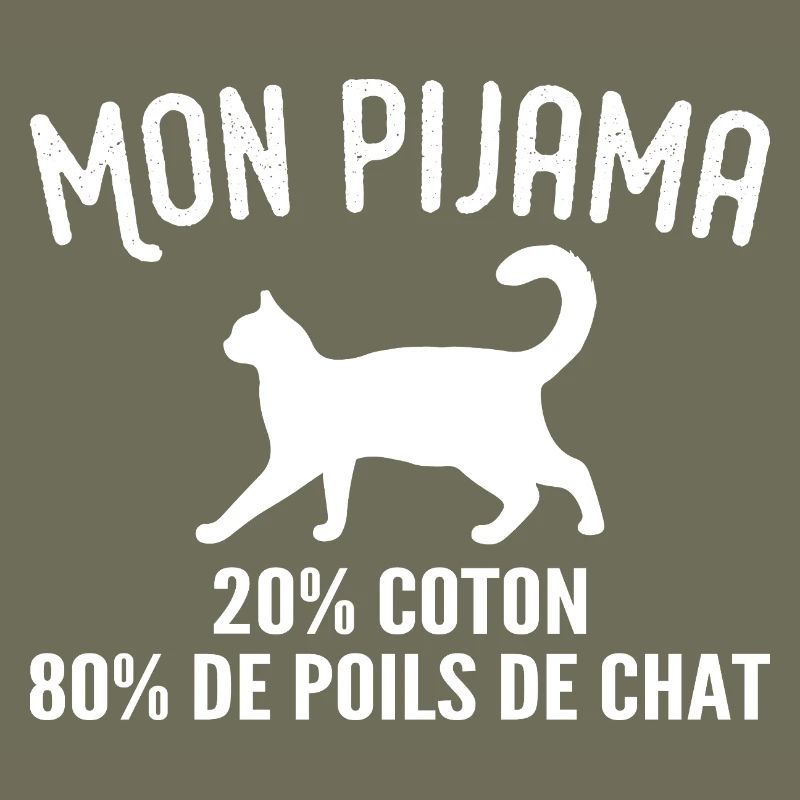Pyjama De Poils De Chat Humour