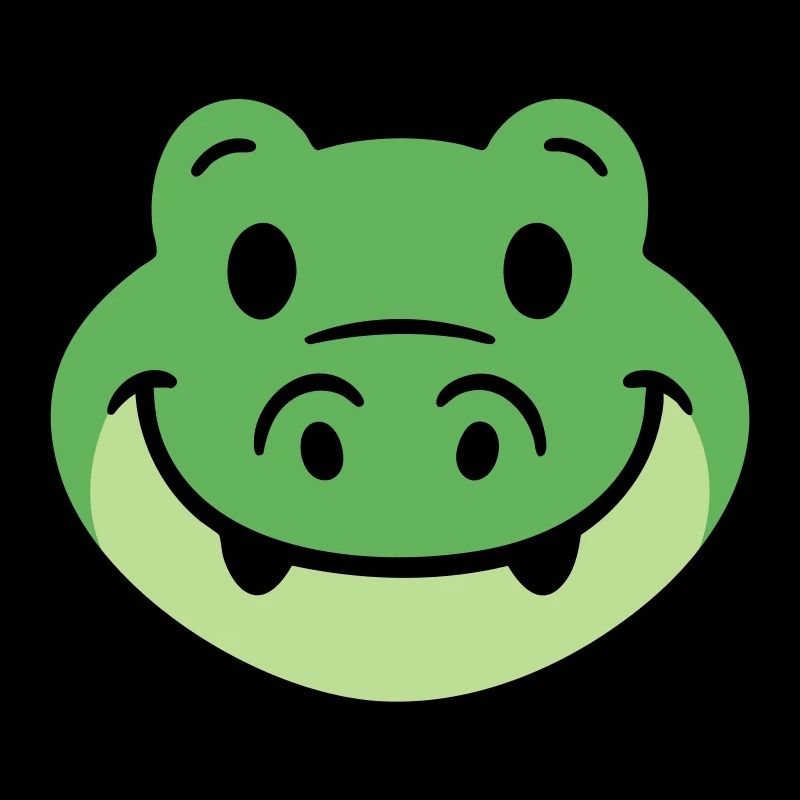 Visage de crocodile