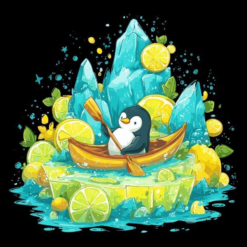 Pingouin dans le bateau de l’île Lemon