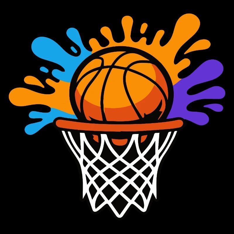 Basketball Splash Dunk Grafikdesign