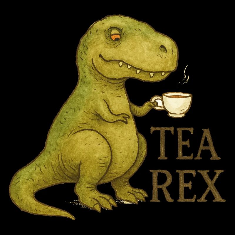 Tea Rex: Aquarell Dino Tea Time
