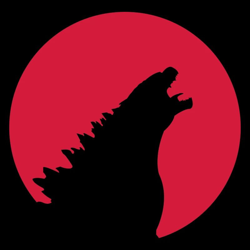 Kaiju dans le drapeau du Japon