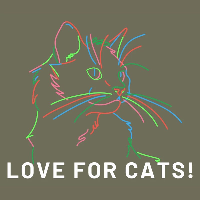 Cat art lines