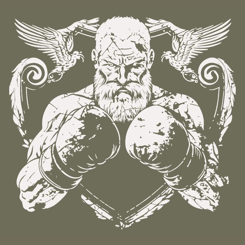 Fighting boxer
