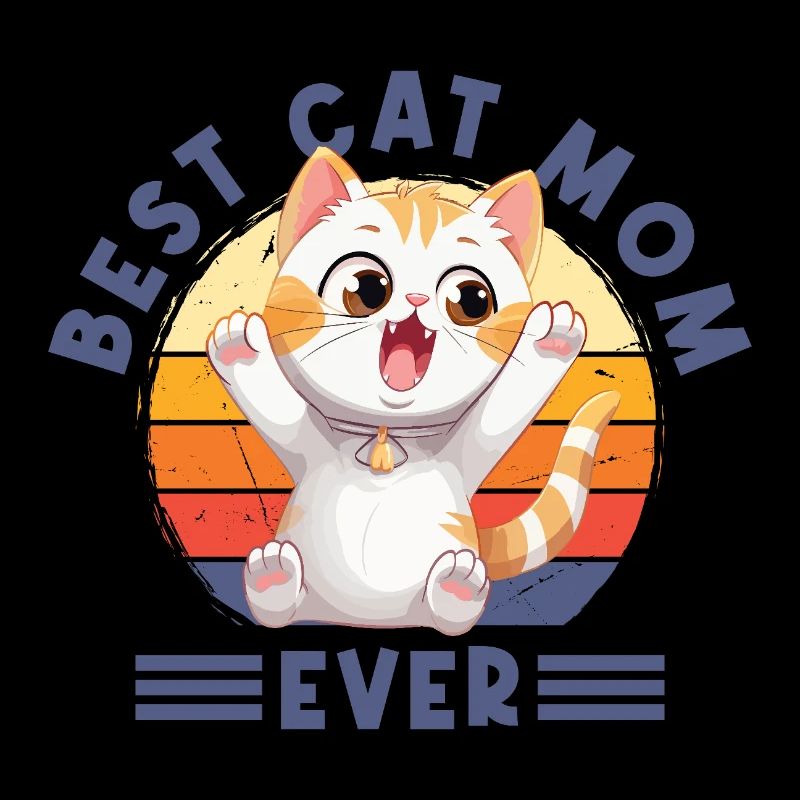 Meilleure maman de chat de tous les temps Dit drôle de maman de chat