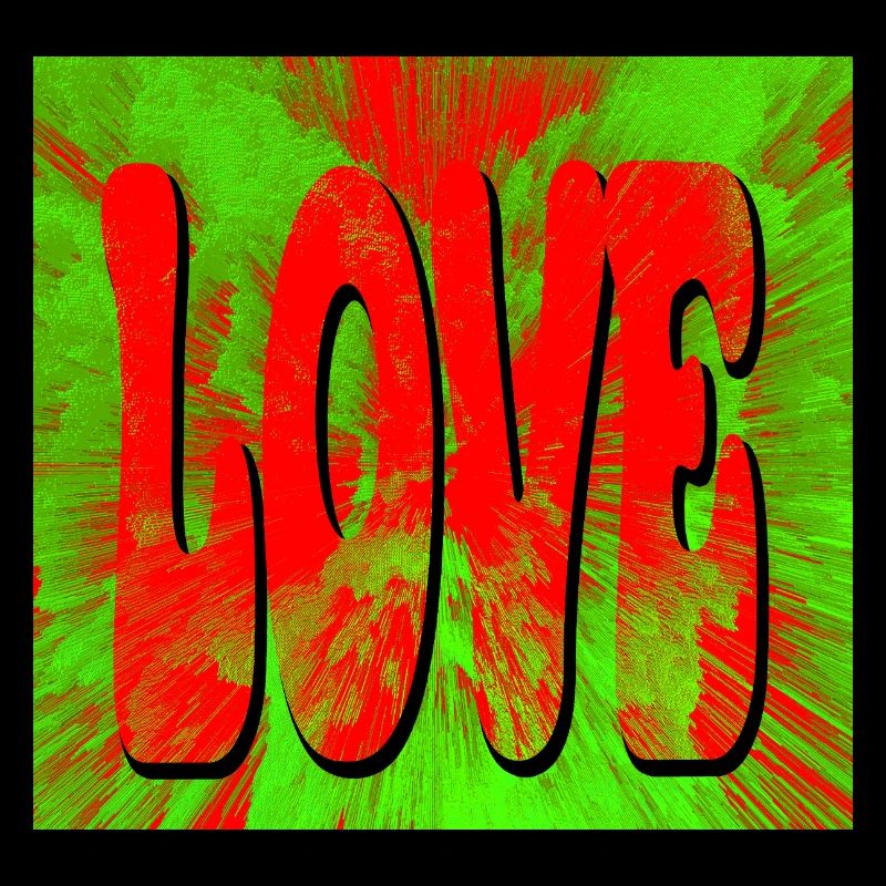 Love in Retro Tie Dye Style