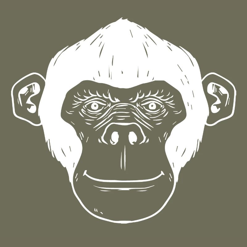 Monkey chimpanzee monkey face gift monkey