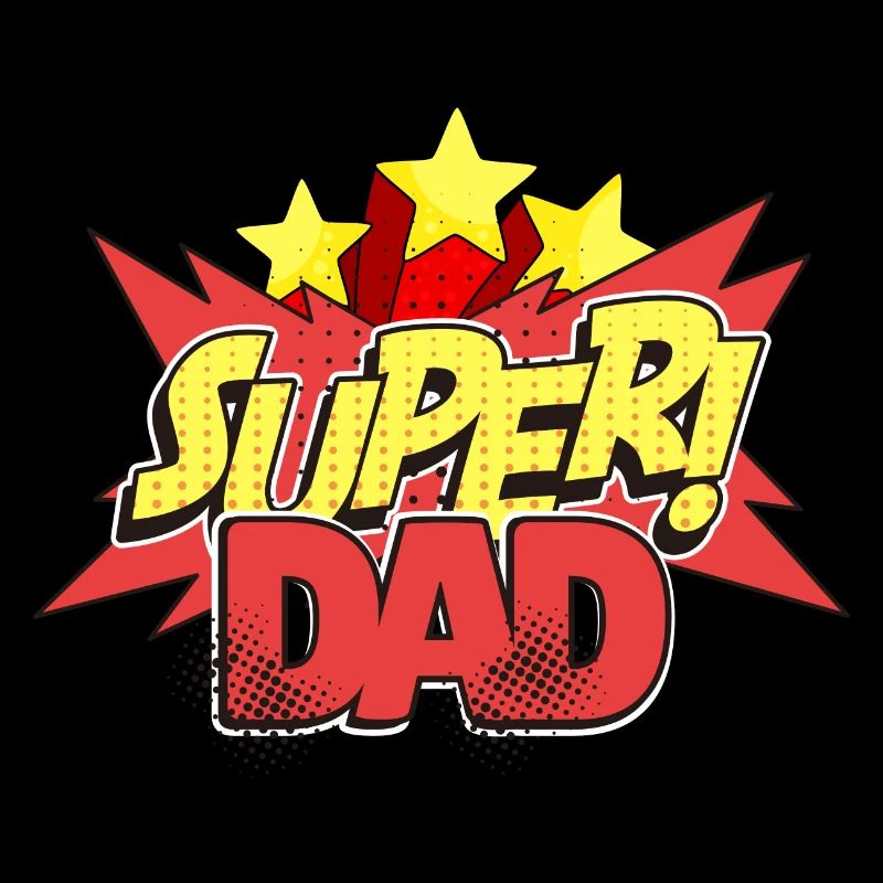 Super Dad Popart Bester Papa Bester Vater