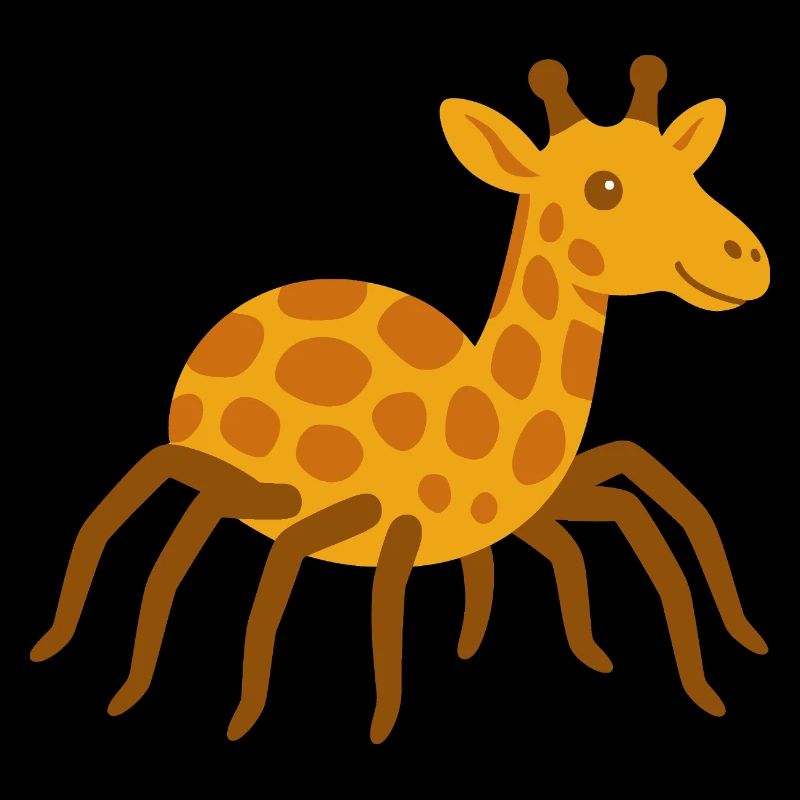 Niedliche Spinne Giraffe