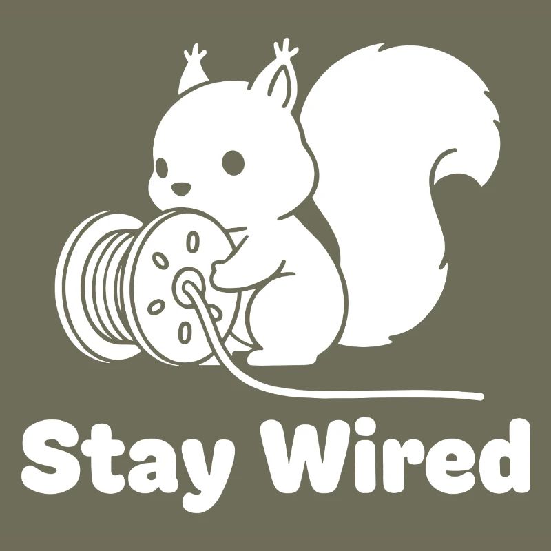 Stay Wired Eichhörnchen