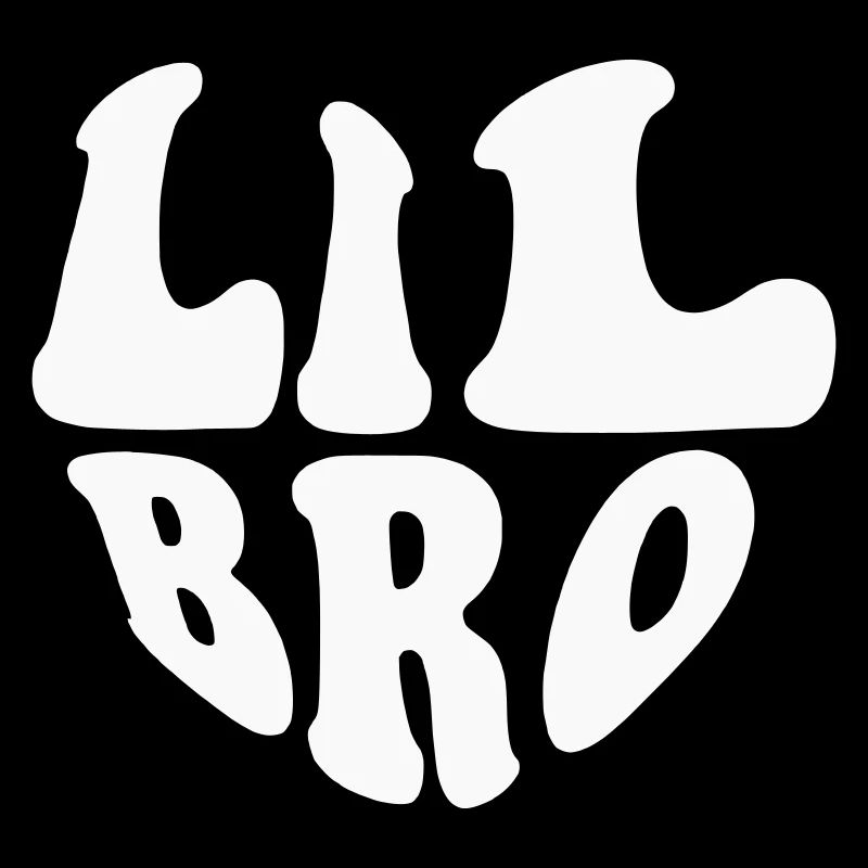 Lil Brother Heart Logo – Anpassbare Farbe