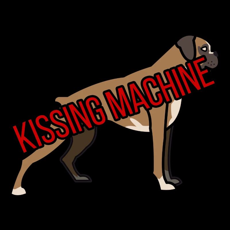 Dog / Boxer: Kissing Machine