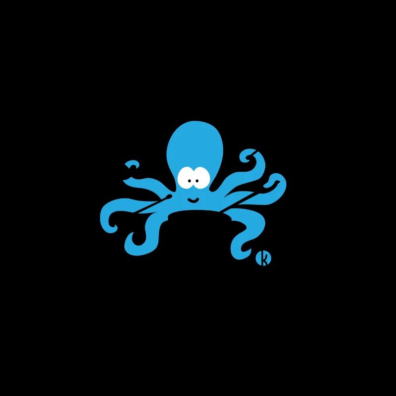 Funny octopus drummer gift drums