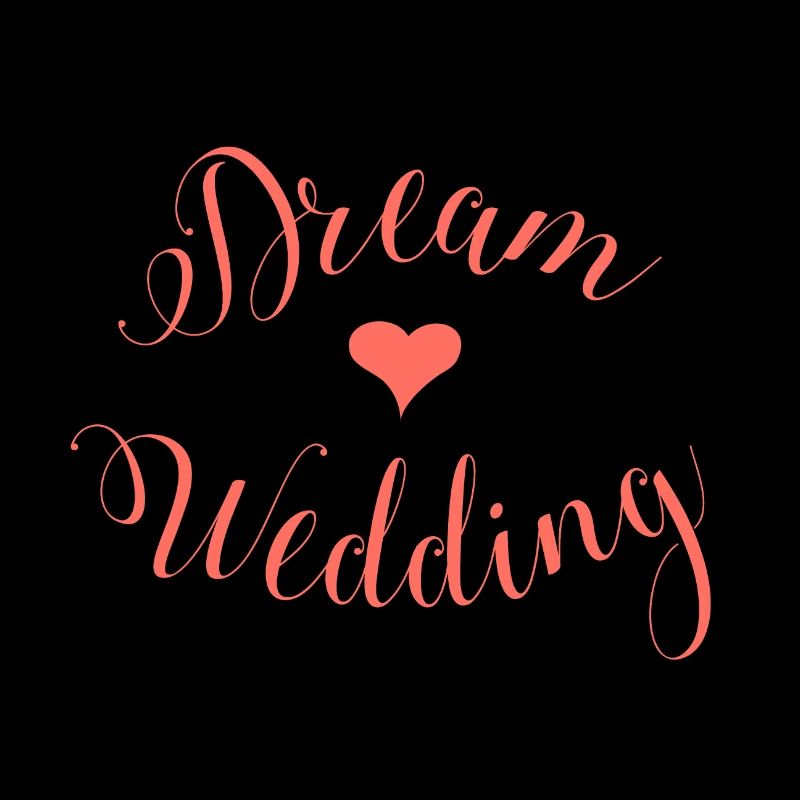 Mariage de rêve lettrage fête de mariage