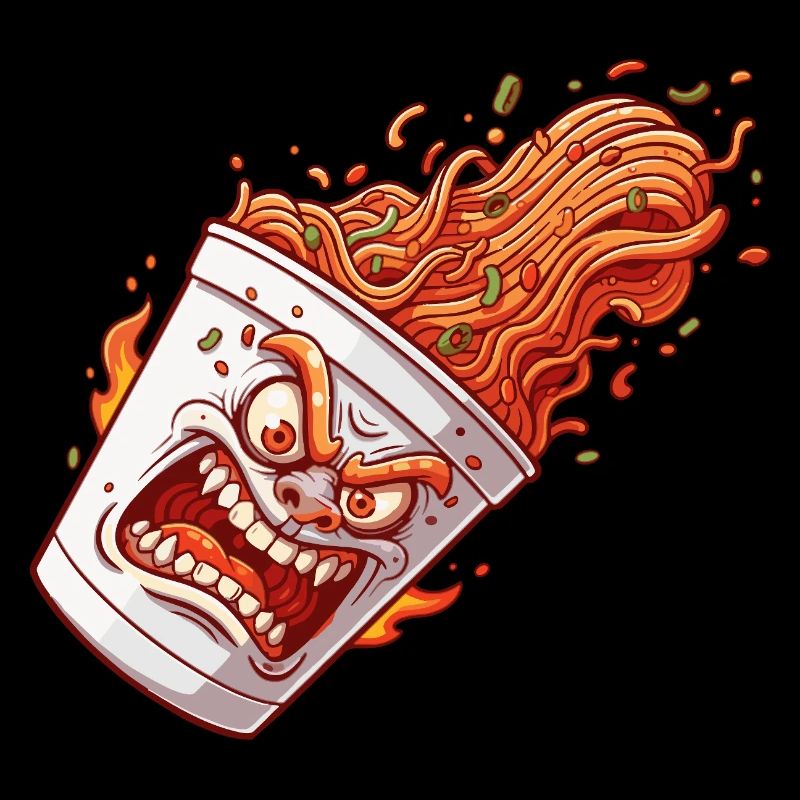 Flammender Becher Wutanfall