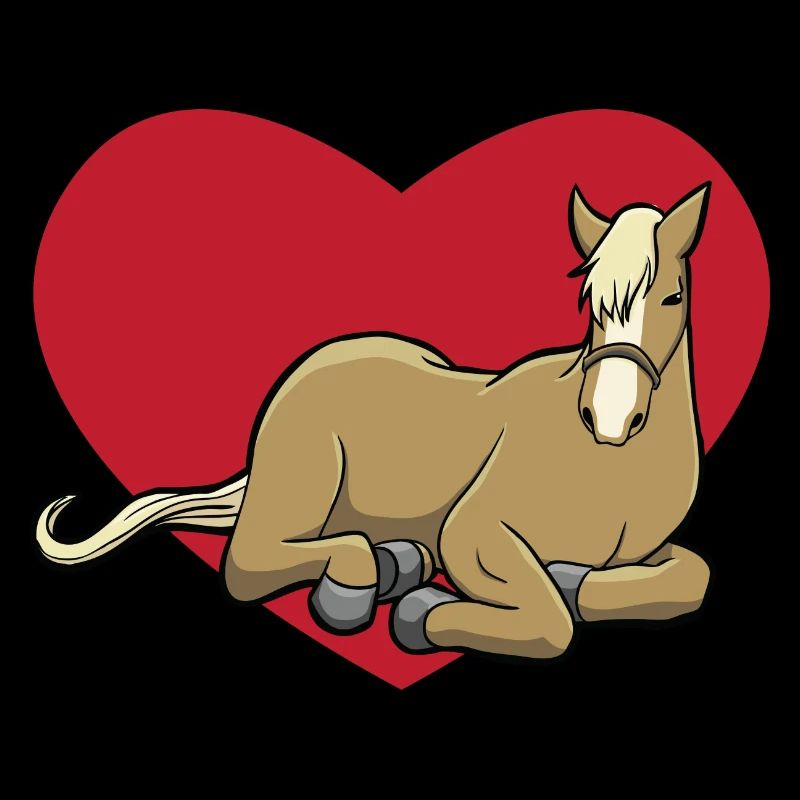 Ich liebe Pferde - Pferd mit Herz